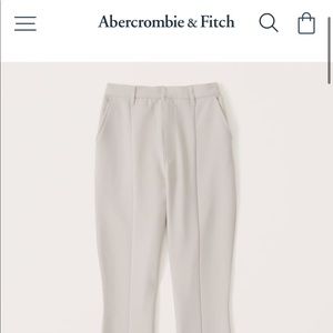 Abercrombie Split-Hem Tailored Slim Straight Pants